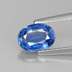 1,04 ctw natürlicher blauer Disthen, Oval Schliff, VS-SI