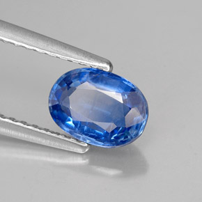 1,04 ctw natürlicher blauer Disthen, Oval Schliff, VS-SI