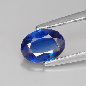 1,10 ctw natürlicher blauer Disthen, Oval Schliff, VS-SI