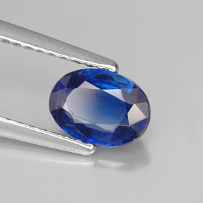 1,10 ctw natürlicher blauer Disthen, Oval Schliff, VS-SI