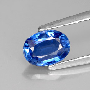 1,04 ctw natürlicher blauer Disthen, Oval Schliff, VS-SI