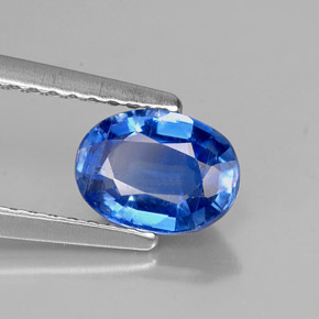 1,04 ctw natürlicher blauer Disthen, Oval Schliff, VS-SI