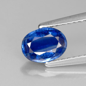 1,06 ctw natürlicher blauer Disthen, Oval Schliff, VS-SI