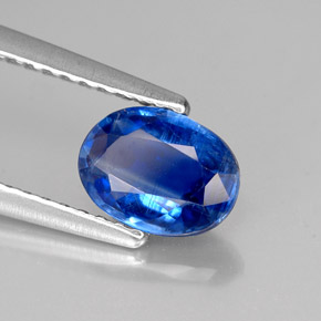 1,06 ctw natürlicher blauer Disthen, Oval Schliff, VS-SI