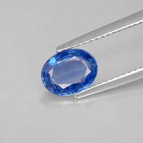 1,18 ctw natürlicher blauer Disthen, Oval Schliff, VVS-VS