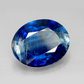 11,63 ctw natürlicher blauer Disthen, Oval Schliff, SI