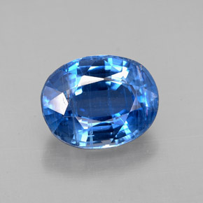 3,46 ctw natürlicher blauer Disthen, Oval Schliff, SI