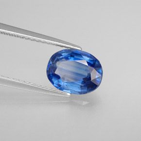 2,07 ctw natürlicher blauer Disthen, Oval Schliff, VS