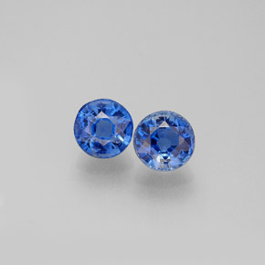  ct natürliche blauer Disthen-Edelsteine, Rundschliff, VS