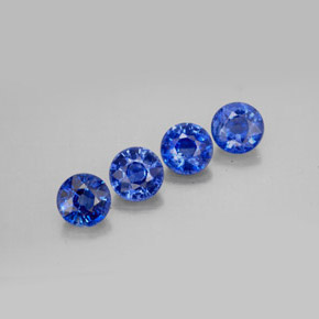  ct natürliche blauer Disthen-Edelsteine, Rundschliff, VS