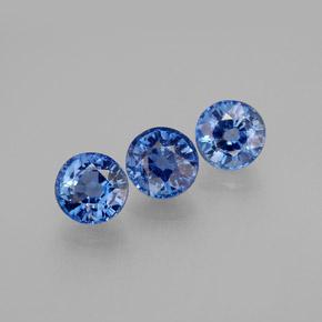  ct natürliche blauer Disthen-Edelsteine, Rundschliff, VS