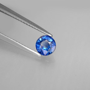 0,67 ctw natürlicher blauer Disthen, Rundschliff, VS