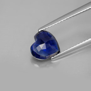 2,07 ctw natürlicher blauer Disthen, Herzform, VS-SI