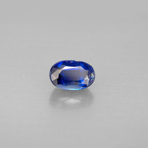 0,80 ctw natürlicher blauer Disthen, Oval Schliff, VS