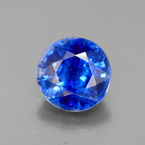 1,62 ctw natürlicher blauer Disthen, Rundschliff, SI