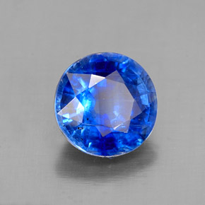 1,62 ctw natürlicher blauer Disthen, Rundschliff, SI