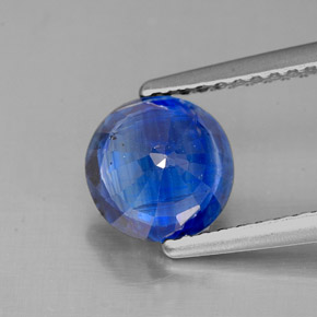 1,62 ctw natürlicher blauer Disthen, Rundschliff, SI