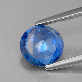 1,74 ctw natürlicher blauer Disthen, Rundschliff, SI