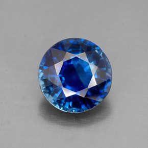 1,54 ctw natürlicher blauer Disthen, Rundschliff, SI