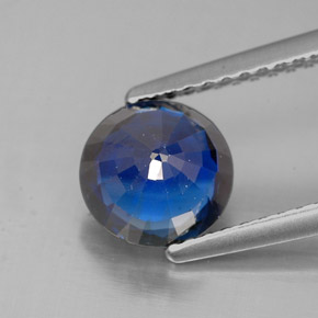 1,54 ctw natürlicher blauer Disthen, Rundschliff, SI