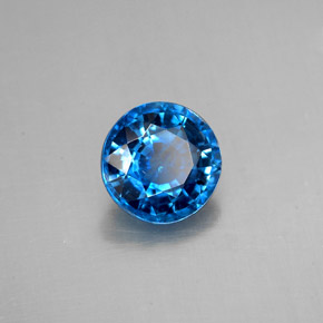 1,63 ctw natürlicher blauer Disthen, Rundschliff, SI