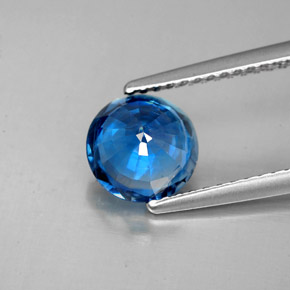 1,63 ctw natürlicher blauer Disthen, Rundschliff, SI
