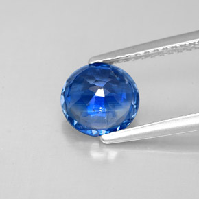 1,73 ctw natürlicher blauer Disthen, Rundschliff, SI
