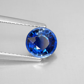 1,57 ctw natürlicher blauer Disthen, Rundschliff, SI