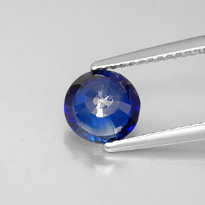 1,57 ctw natürlicher blauer Disthen, Rundschliff, SI