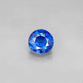 1,49 ctw natürlicher blauer Disthen, Rundschliff, VS