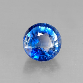 1,08 ctw natürlicher blauer Disthen, Rundschliff, VS-SI