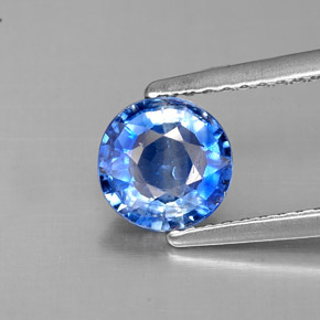 1,06 ctw natürlicher blauer Disthen, Rundschliff, VS-SI