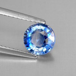 1,06 ctw natürlicher blauer Disthen, Rundschliff, VS-SI