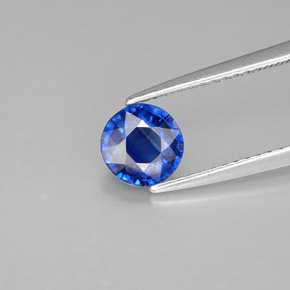 0,96 ctw natürlicher blauer Disthen, Rundschliff, VS-SI
