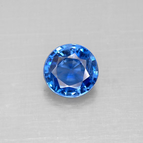 1,18 ctw natürlicher blauer Disthen, Rundschliff, VS-SI