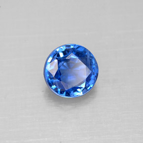 1,18 ctw natürlicher blauer Disthen, Rundschliff, VS-SI