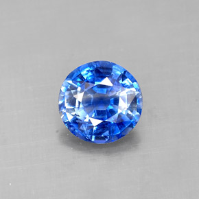 0,87 ctw natürlicher blauer Disthen, Rundschliff, VS-SI