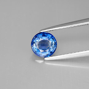 1,08 ctw natürlicher blauer Disthen, Rundschliff, VS-SI