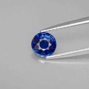 0,86 ctw natürlicher blauer Disthen, Rundschliff, VS-SI