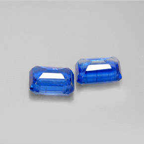  ct natürliche blauer Disthen-Edelsteine, Smaragdschliff, VS-SI