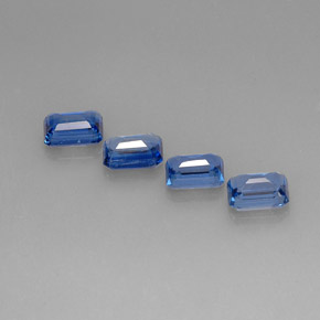  ct natürliche blauer Disthen-Edelsteine, Smaragdschliff, VS-SI