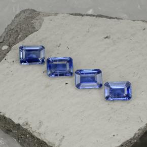 5,30 ct natürliche blauer Disthen-Edelsteine, Smaragdschliff, VS-SI