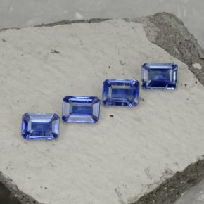 5,30 ct natürliche blauer Disthen-Edelsteine, Smaragdschliff, VS-SI