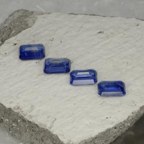 5,30 ct natürliche blauer Disthen-Edelsteine, Smaragdschliff, VS-SI