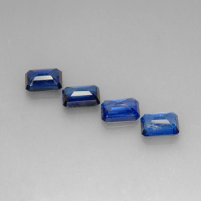  ct natürliche blauer Disthen-Edelsteine, Smaragdschliff, VS-SI