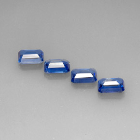  ct natürliche blauer Disthen-Edelsteine, Smaragdschliff, VS-SI