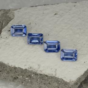 4,98 ct natürliche blauer Disthen-Edelsteine, Smaragdschliff, VS-SI