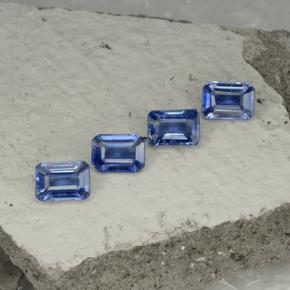4,98 ct natürliche blauer Disthen-Edelsteine, Smaragdschliff, VS-SI