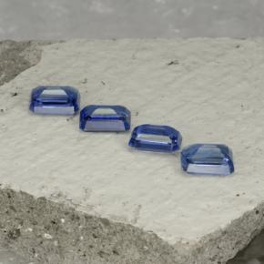 4,98 ct natürliche blauer Disthen-Edelsteine, Smaragdschliff, VS-SI