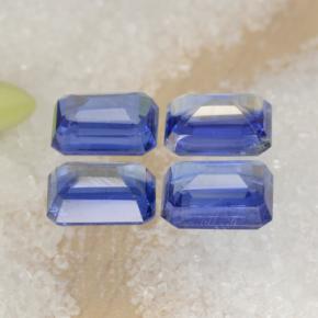 5,45 ct natürliche blauer Disthen-Edelsteine, Smaragdschliff, VS-SI